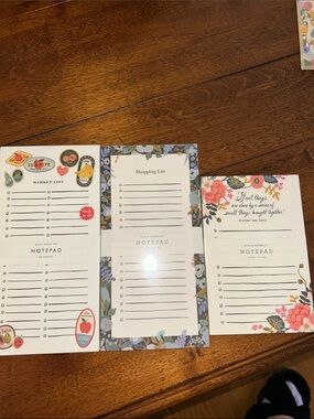 Rifle Paper Co. Set of three (3) Notepads - NWT